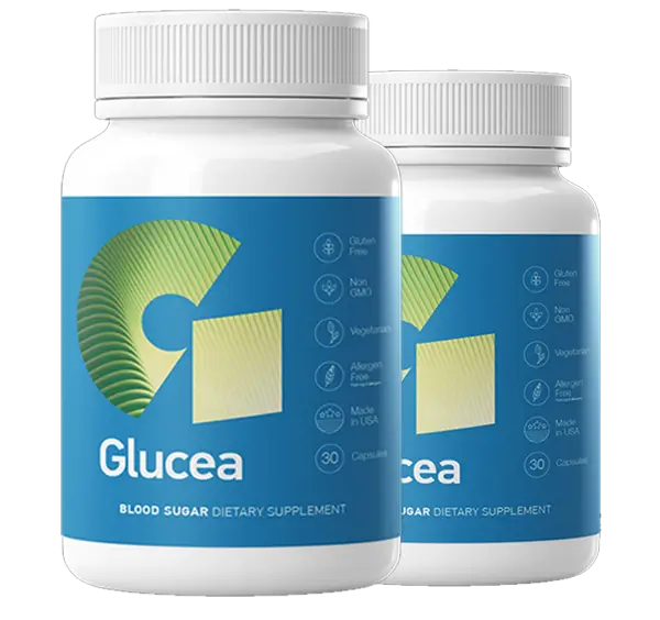 2 bottle package of Glucea Blood Sugar Support